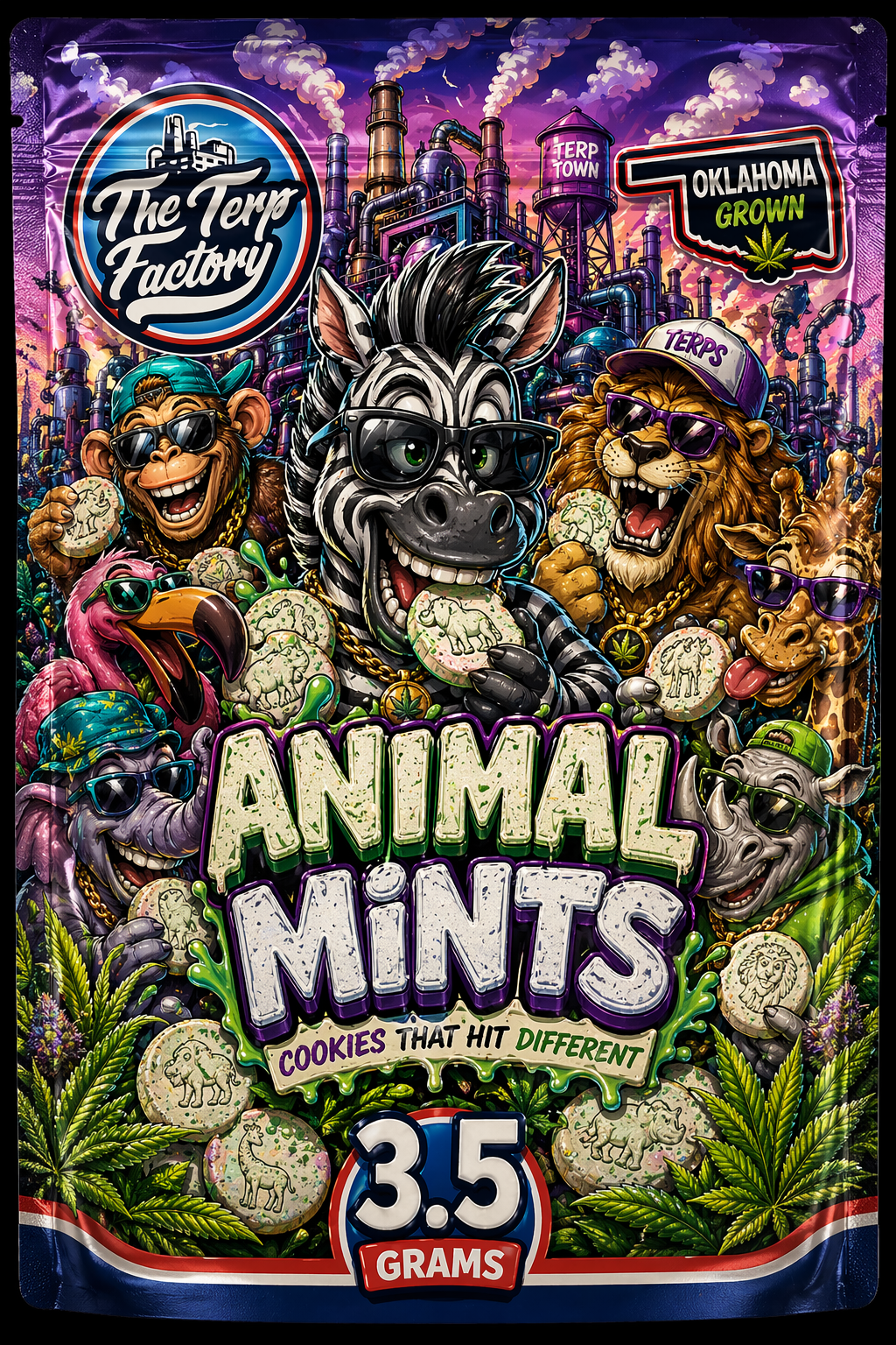 Animal Mints package art