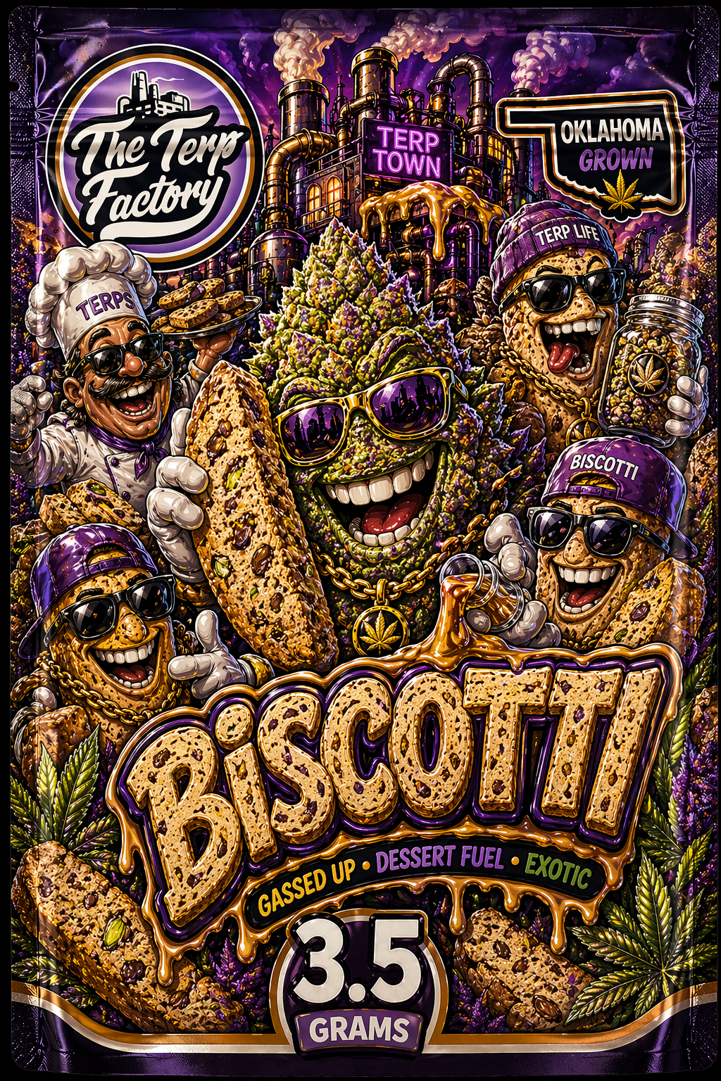 Biscotti package art