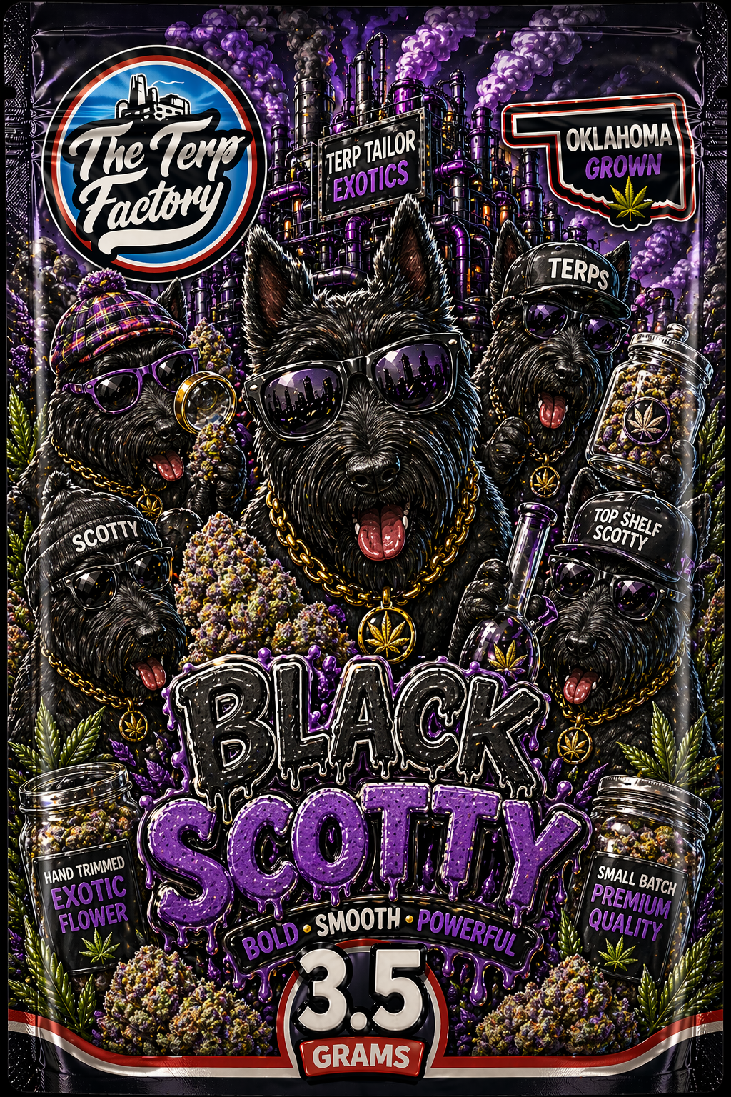 Black Scotty package art