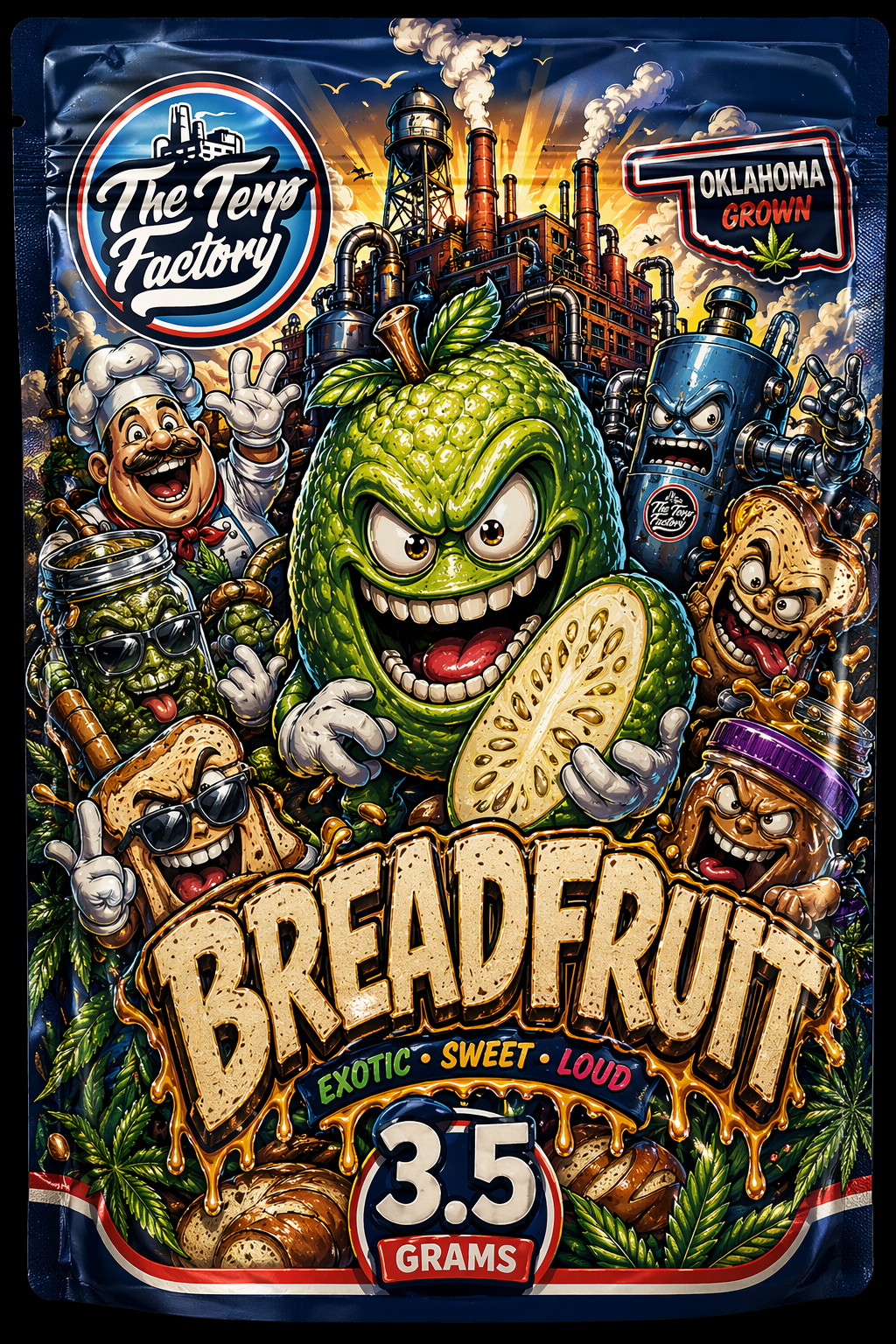 Breadfruit package art